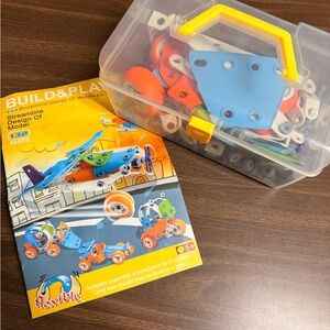 STEM Build & Play - Flexi Creative Builder Set - Blue, Orange, Yellow